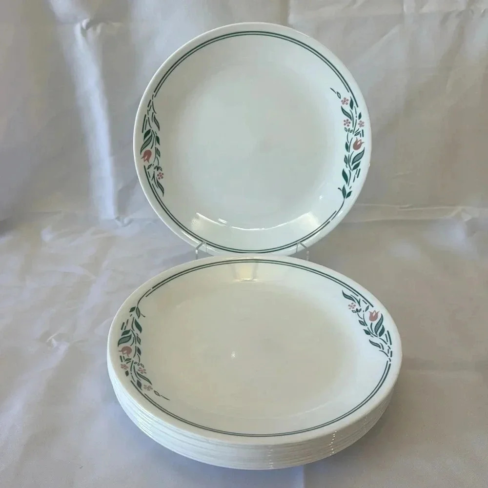 Vintage Corelle Rosemarie 10.75” Dinner Plate Set of 15